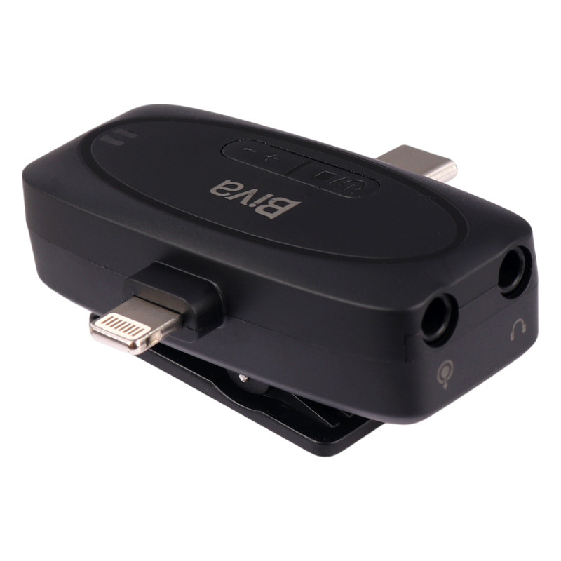 میکروفون یقه ای بی سیم Biva WM-03 Type-C/Lightning