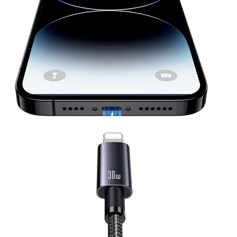کابل تبدیل فست شارژ Usams US-SJ662 Type-C To Lightning 30W 1.2m
