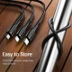 کابل 3 سر Usams US-SJ374 2A 1m