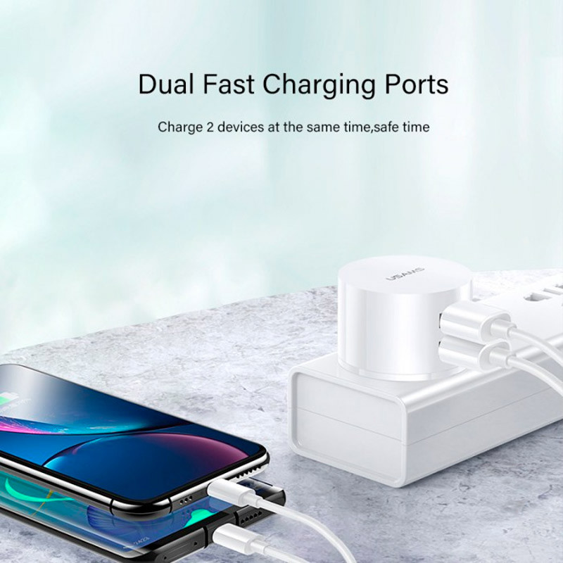 کلگی شارژ Usams US-CC080 2Port 2.1A 10.5W