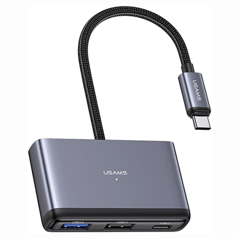 هاب و رم ریدر Usams US-SJ628 Type-C To USB2.0/USB3.0/SD/Micro SD/Type-C PD