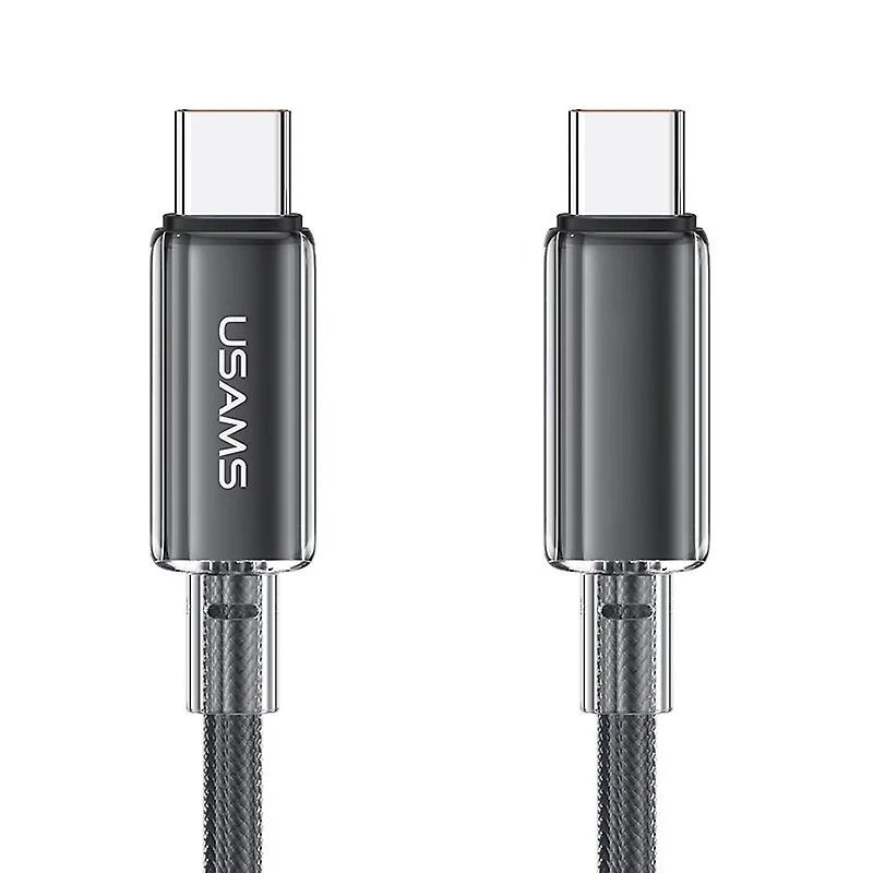 کابل تبدیل فست شارژ Usams US-SJ660 Type-C To Type-C PD 100W 1.2m