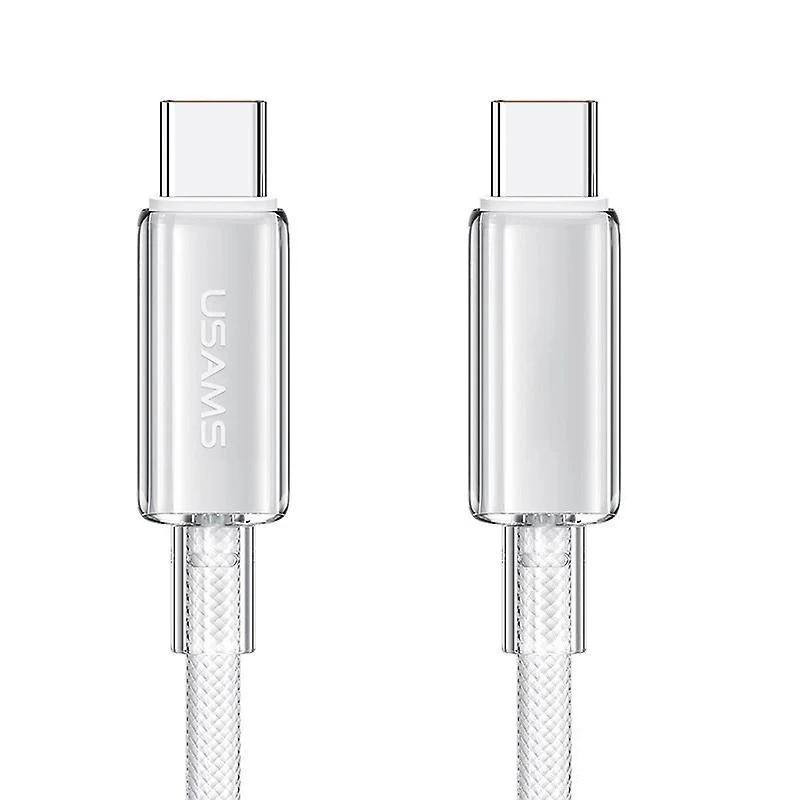 کابل تبدیل فست شارژ Usams US-SJ660 Type-C To Type-C PD 100W 1.2m
