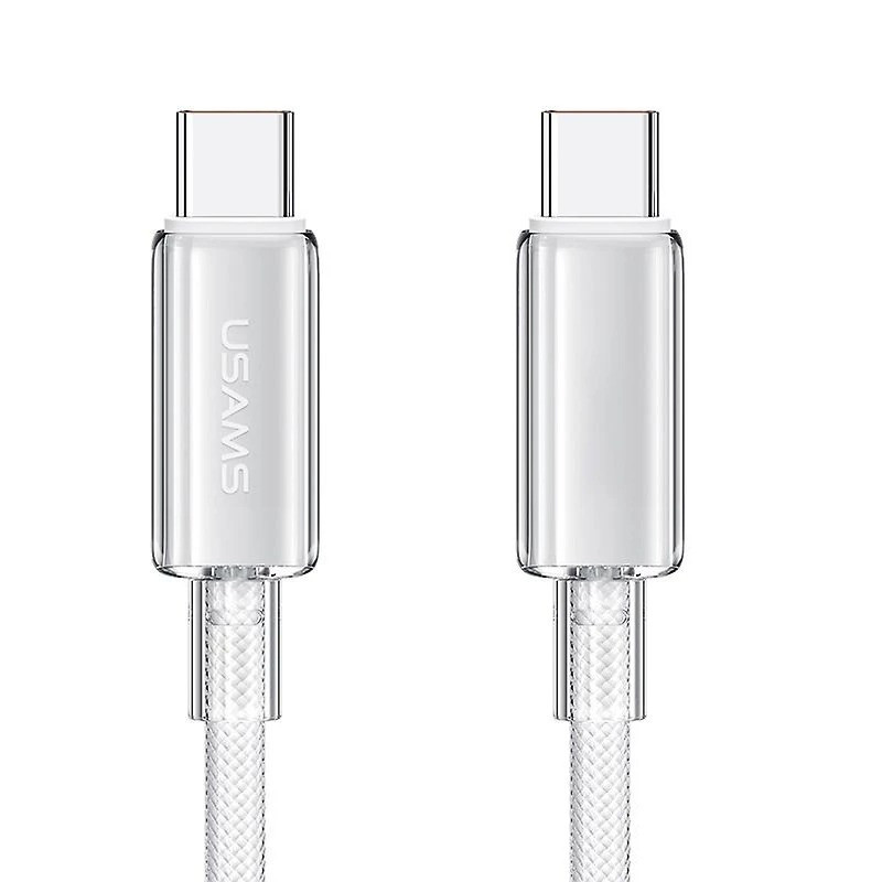 کابل تبدیل فست شارژ Usams US-SJ660 Type-C To Type-C PD 100W 1.2m