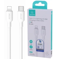 کابل تبدیل فست شارژ Usams US-SJ624 Type-C To Lightning PD 20W 0.5m