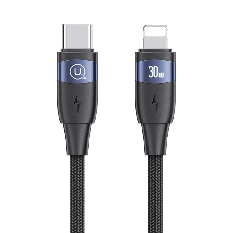 کابل تبدیل فست شارژ Usams US-SJ634 Type-C To Lightning PD 30W 1.2m