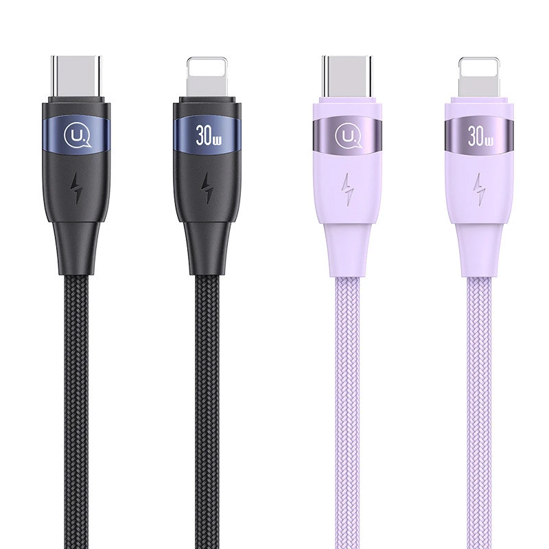 کابل تبدیل فست شارژ Usams US-SJ634 Type-C To Lightning PD 30W 1.2m