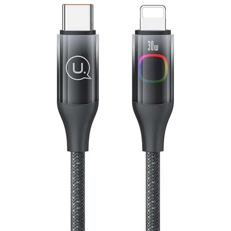 کابل تبدیل فست شارژ Usams US-SJ638 Type-C To Lightning PD 30W 1.2m