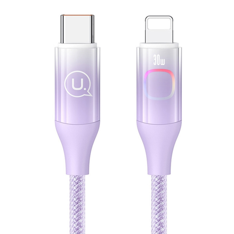 کابل تبدیل فست شارژ Usams US-SJ638 Type-C To Lightning PD 30W 1.2m