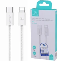 کابل تبدیل فست شارژ Usams US-SJ657 Type-C To Lightning PD 30W 1.2m