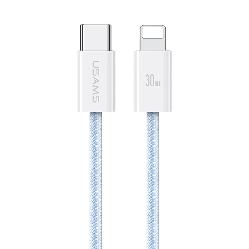 کابل تبدیل فست شارژ Usams US-SJ657 Type-C To Lightning PD 30W 1.2m
