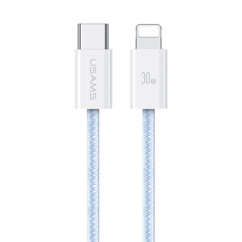کابل تبدیل فست شارژ Usams US-SJ657 Type-C To Lightning PD 30W 1.2m