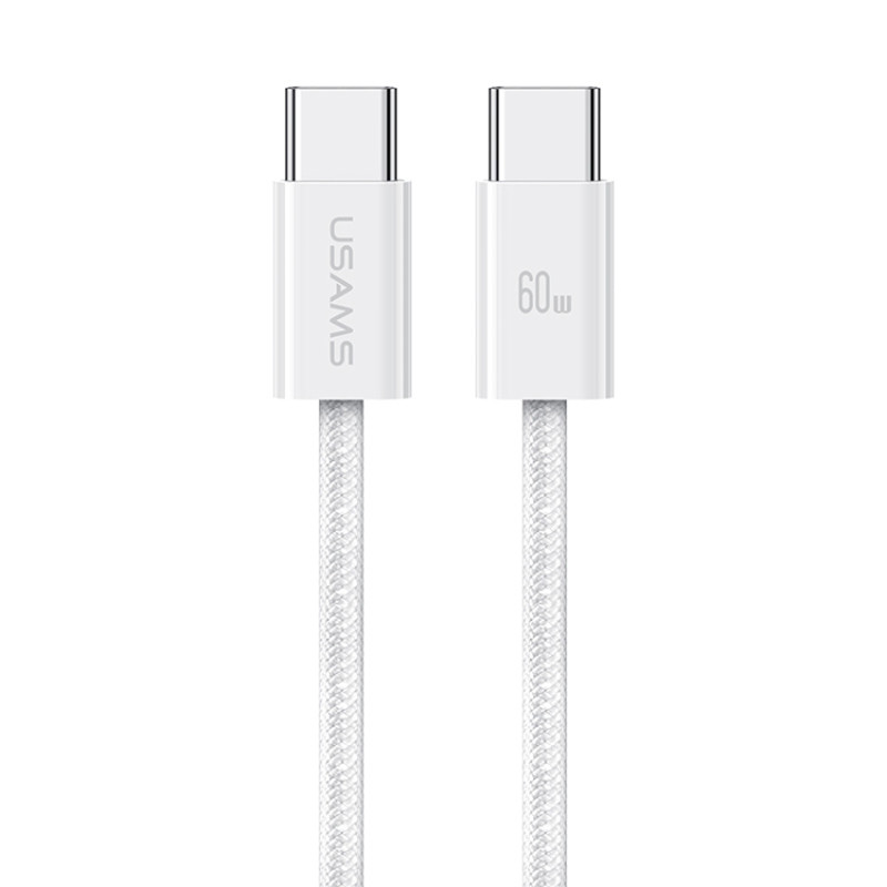 کابل تبدیل فست شارژ Usams US-SJ656 Type-C To Type-C PD 60W 1.2m