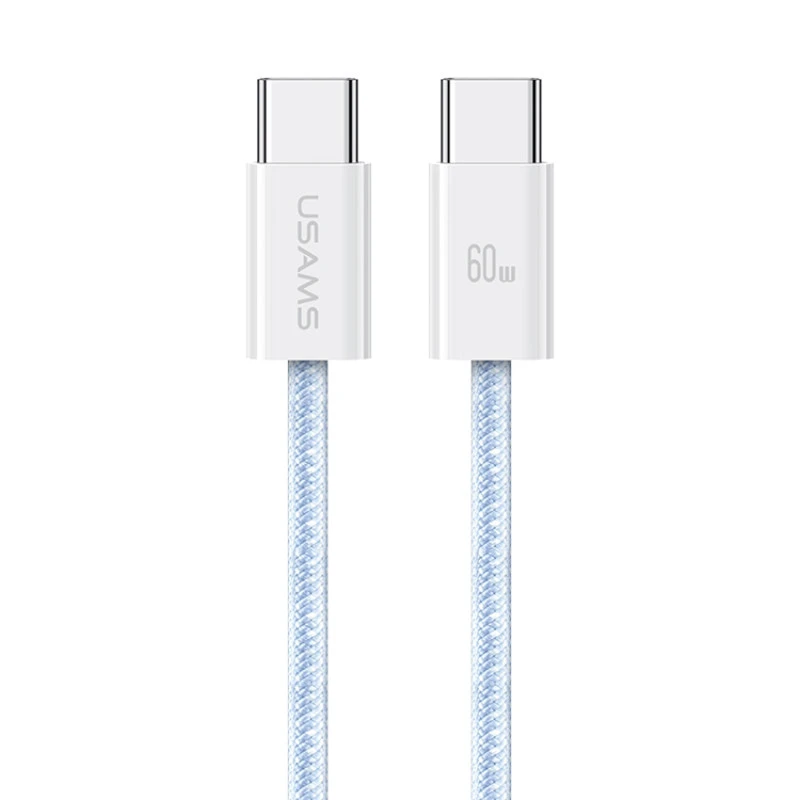 کابل تبدیل فست شارژ Usams US-SJ656 Type-C To Type-C PD 60W 1.2m