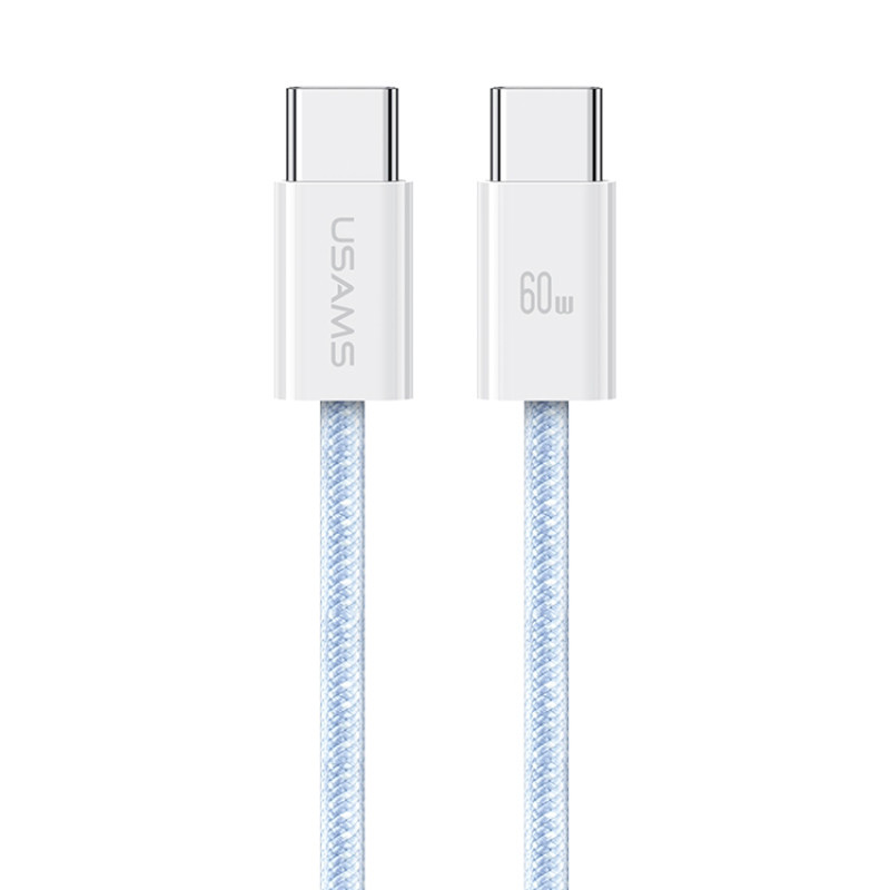 کابل تبدیل فست شارژ Usams US-SJ656 Type-C To Type-C PD 60W 1.2m