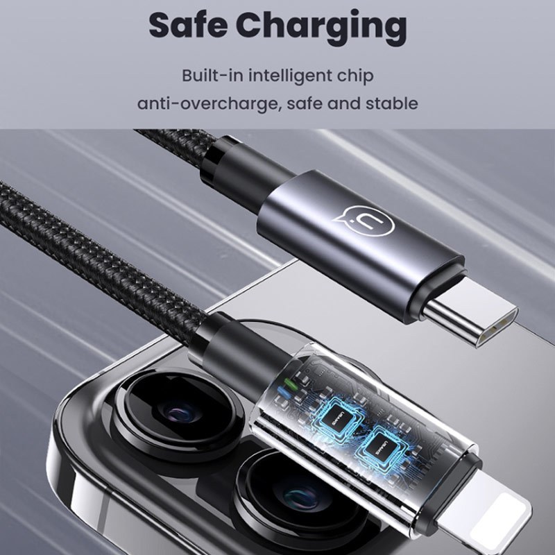 کابل تبدیل فست شارژ Usams US-SJ662 Type-C To Lightning 30W 1.2m