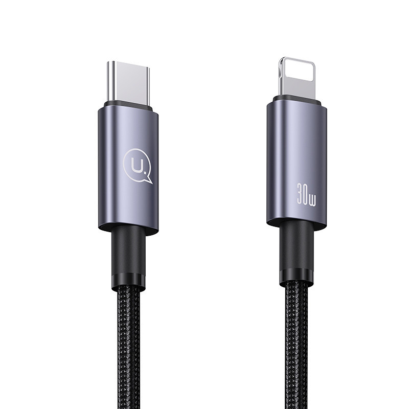 کابل تبدیل فست شارژ Usams US-SJ665 Type-C To Lightning 30W 2m
