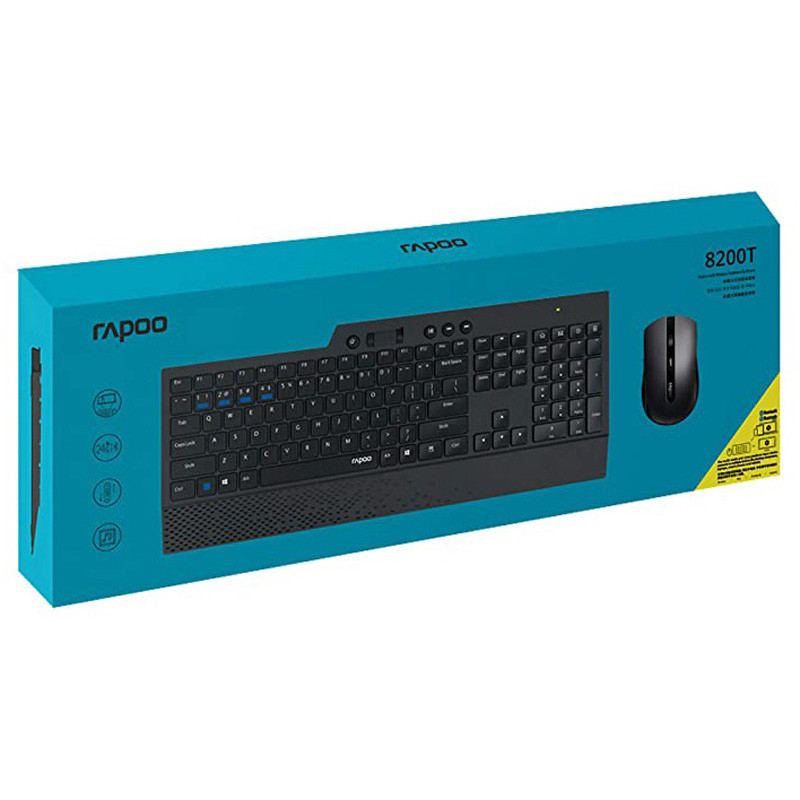 کیبورد و موس بی سیم رپو 8200T