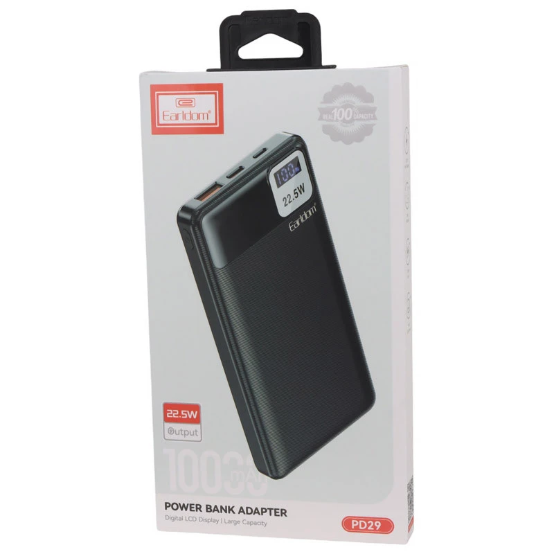 پاور بانک فست شارژ ارلدام ET-PD29 PD 22.5W ظرفیت 10000 میلی آمپر ساعت