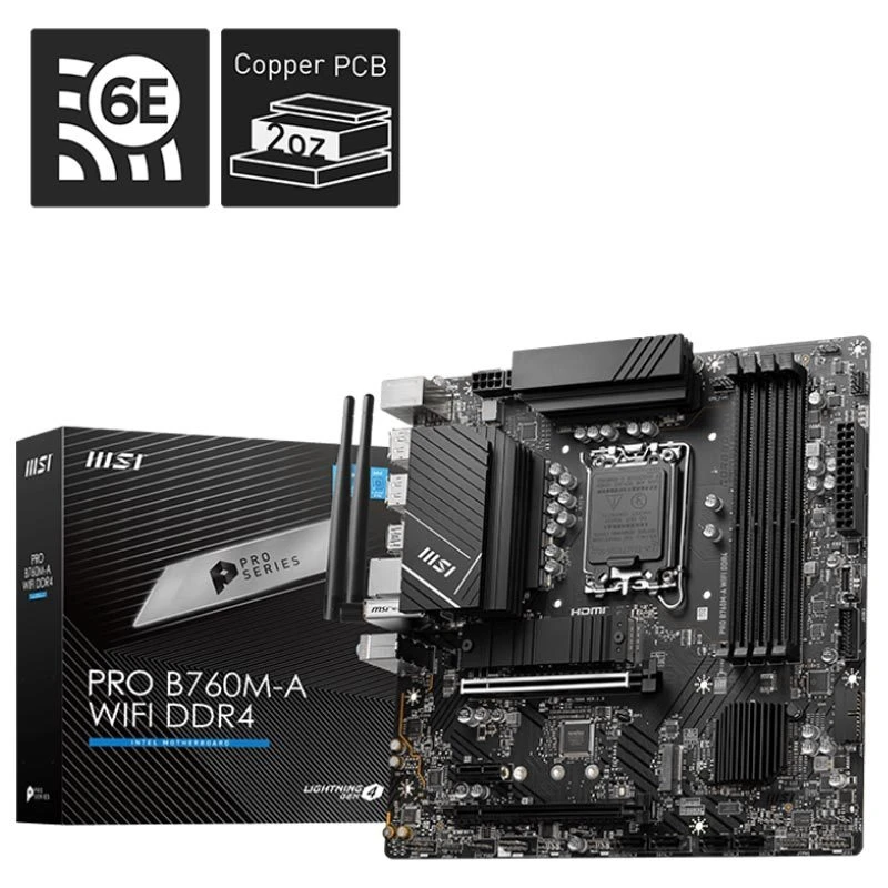 مادربرد ام اس آی Pro B760M-A WIFI DDR4
