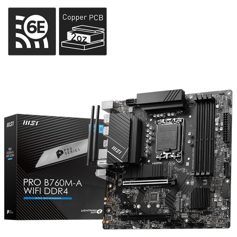 مادربرد ام اس آی Pro B760M-A WIFI DDR4