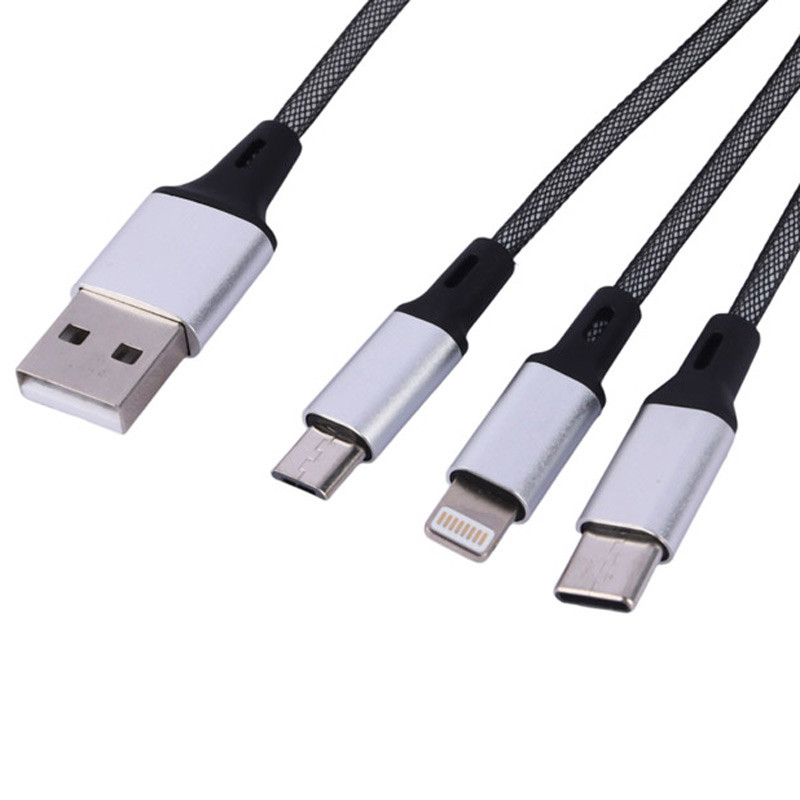 کابل 3 سر فست شارژ Earldom EC-IMC017 2.4A 1.2m