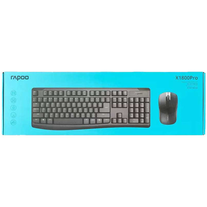 کیبورد و موس بی سیم رپو X1800 Pro