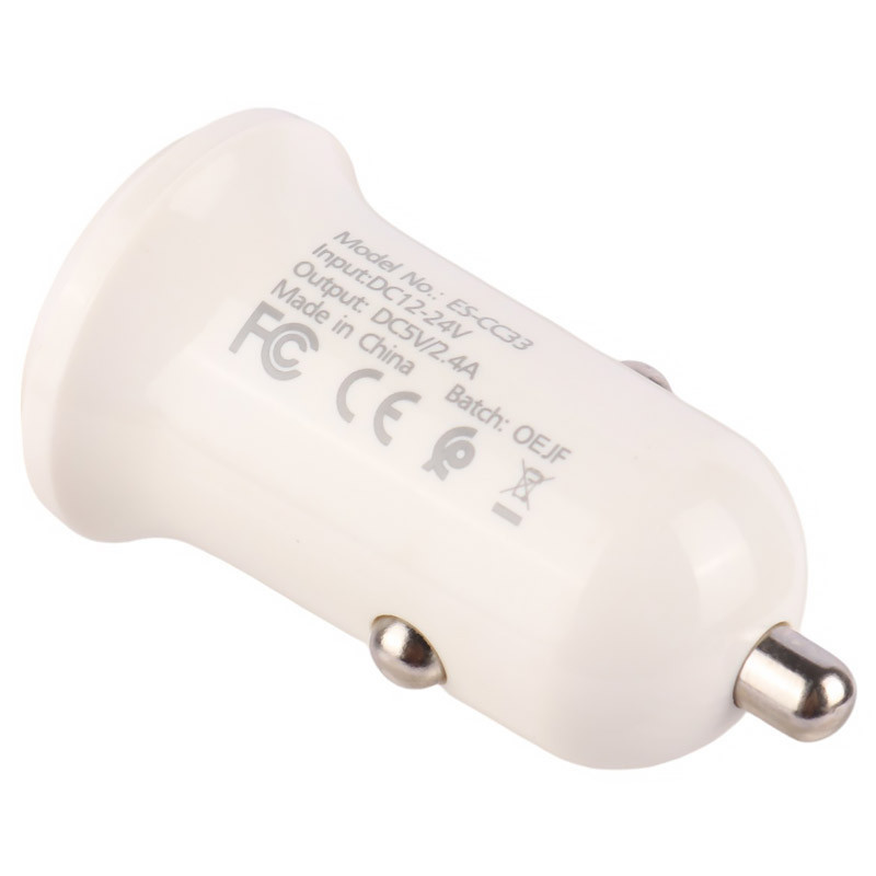 شارژر فندکی فست شارژ Earldom ES-CC33 2.4A 12W + کابل آیفونی