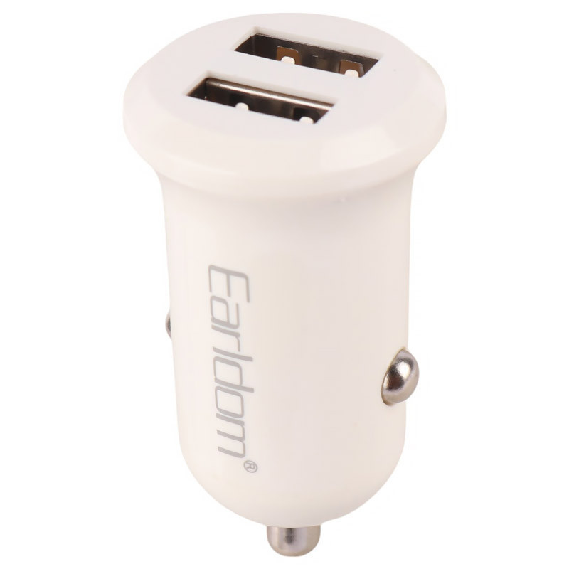 شارژر فندکی فست شارژ Earldom ES-CC33 2.4A 12W + کابل آیفونی