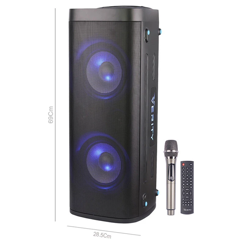 اسپیکر چمدانی بلوتوثی وریتی V-PS2508 + میکروفون و ریموت کنترل