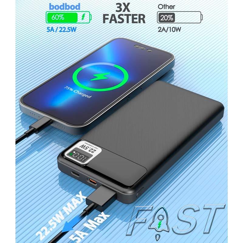 پاور بانک فست شارژ ارلدام ET-PD29 PD 22.5W ظرفیت 10000 میلی آمپر ساعت