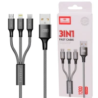 کابل 3 سر فست شارژ Earldom EC-IMC017 2.4A 1.2m