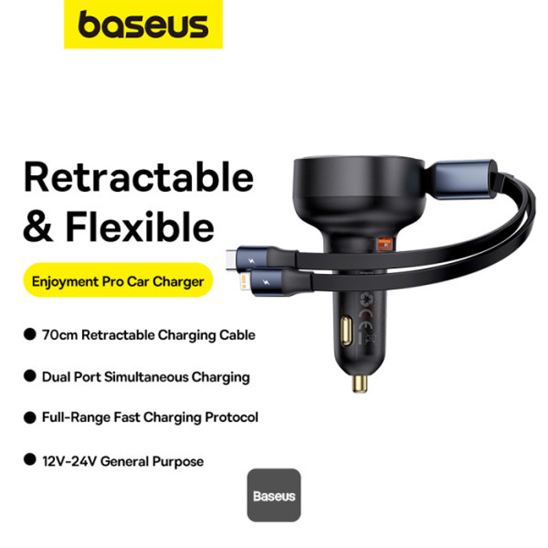 شارژر فندکی فست شارژ Baseus CCTXP-UCL 60W