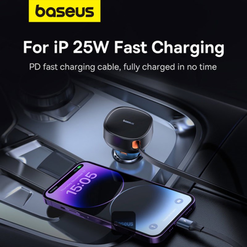 شارژر فندکی فست شارژ Baseus CCTXP-UCL 60W