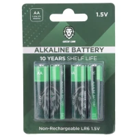 باتری چهارتایی قلمی Green Lion Alkaline LR6 GNAKBAA 1.5V AA