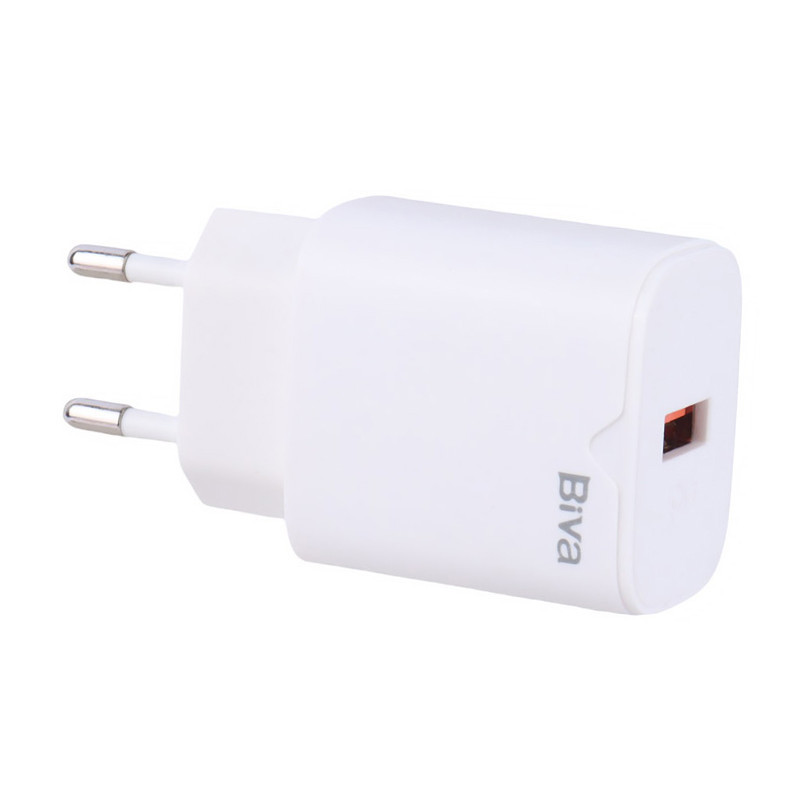 شارژر دیواری فست شارژ Biva HC-04Q 3A QC PD 18W + کابل تایپ سی