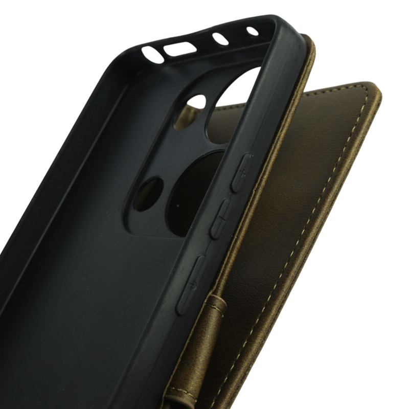 کیف چرمی مگنتی محافظ لنزدار Xiaomi Redmi Note 13 Pro 4G / Poco M6 Pro 4G