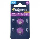 باتری سکه ای Gigacell Alkaline AG4 بسته 2 عددی