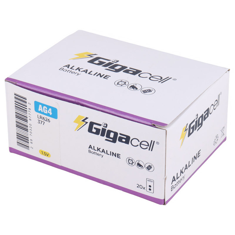 باتری سکه ای Gigacell Alkaline AG4 بسته 2 عددی