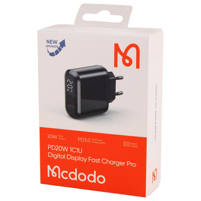 کلگی فست شارژ Mcdodo LCH-717 2Port 3A QC3.0 PD3.0 20W