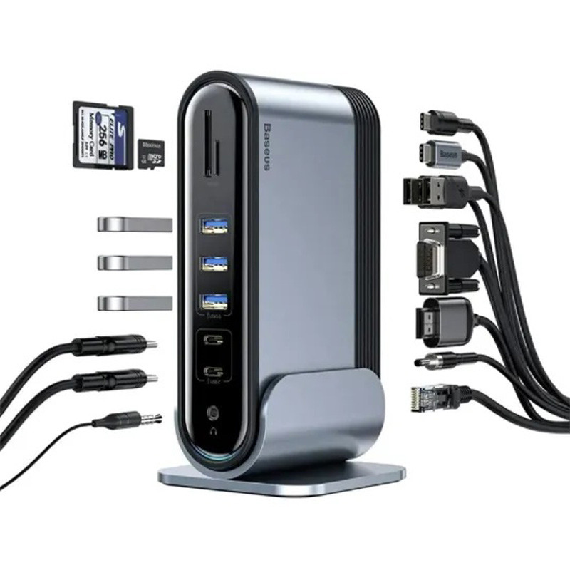 هاب 16 پورت Type-C باسئوس CAHUB-BG0G