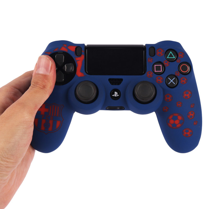 روکش دسته بازی PS4 طرح Barcelona آبی قرمز