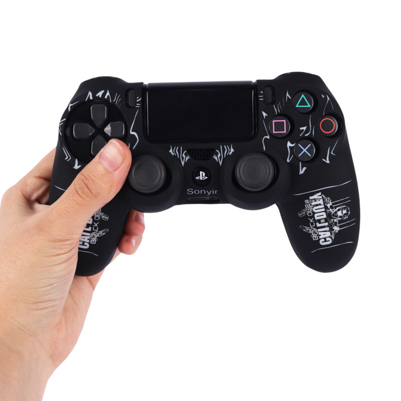 روکش دسته بازی PS4 طرح Call of Duty Black Ops 3 مشکی سفید