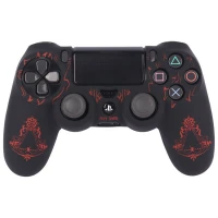 روکش دسته بازی PS4 طرح Assassins Creed Logo مشکی قرمز