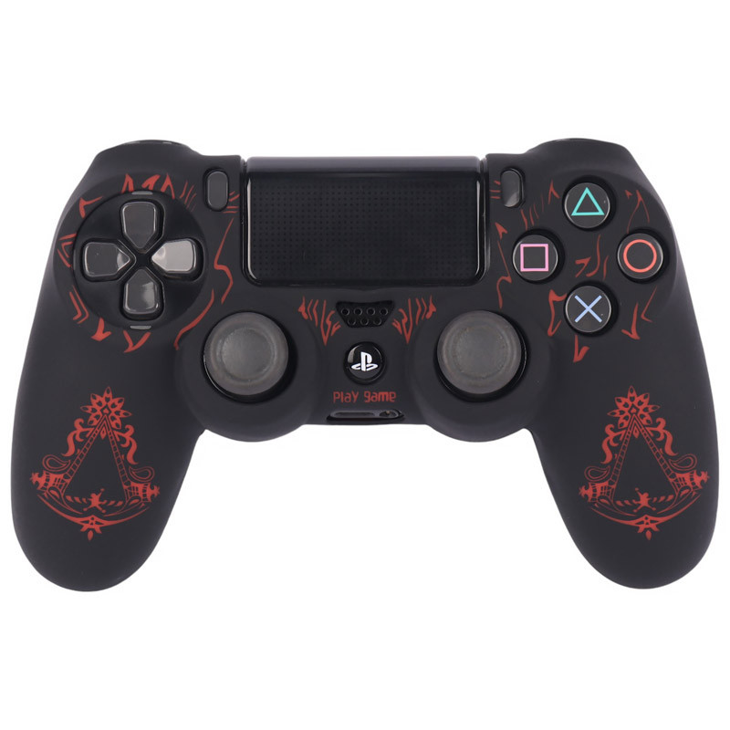 روکش دسته بازی PS4 طرح Assassins Creed Logo مشکی قرمز