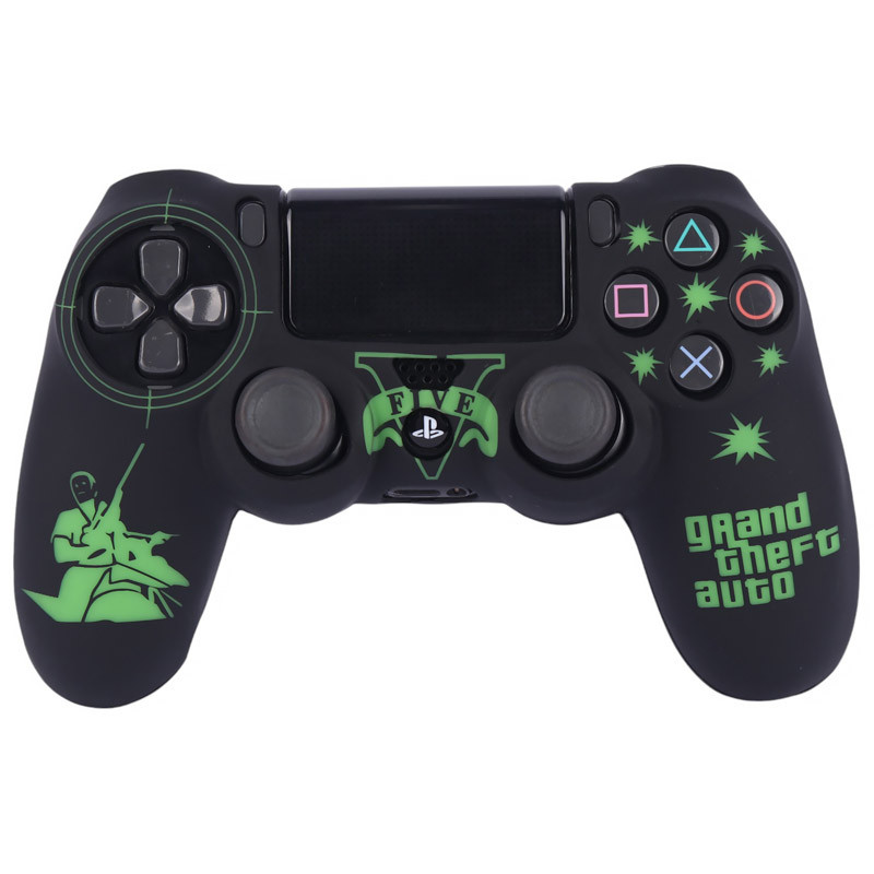 روکش دسته بازی PS4 طرح GTA مشکی سبز