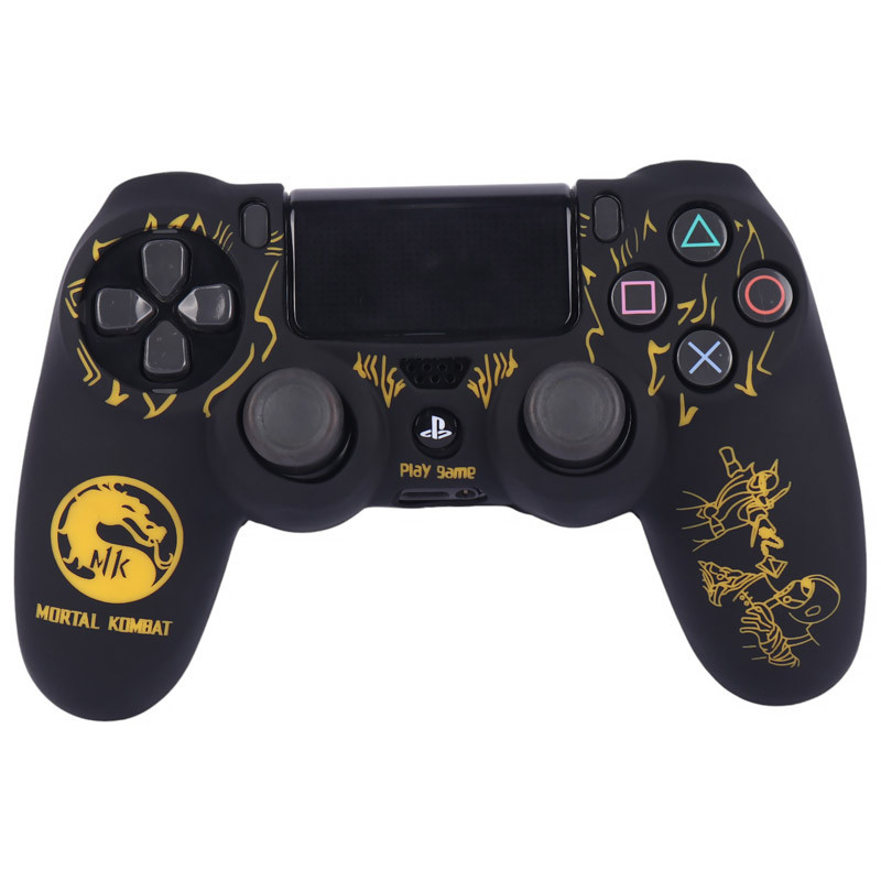روکش دسته بازی PS4 طرح Mortal Kombat مشکی زرد