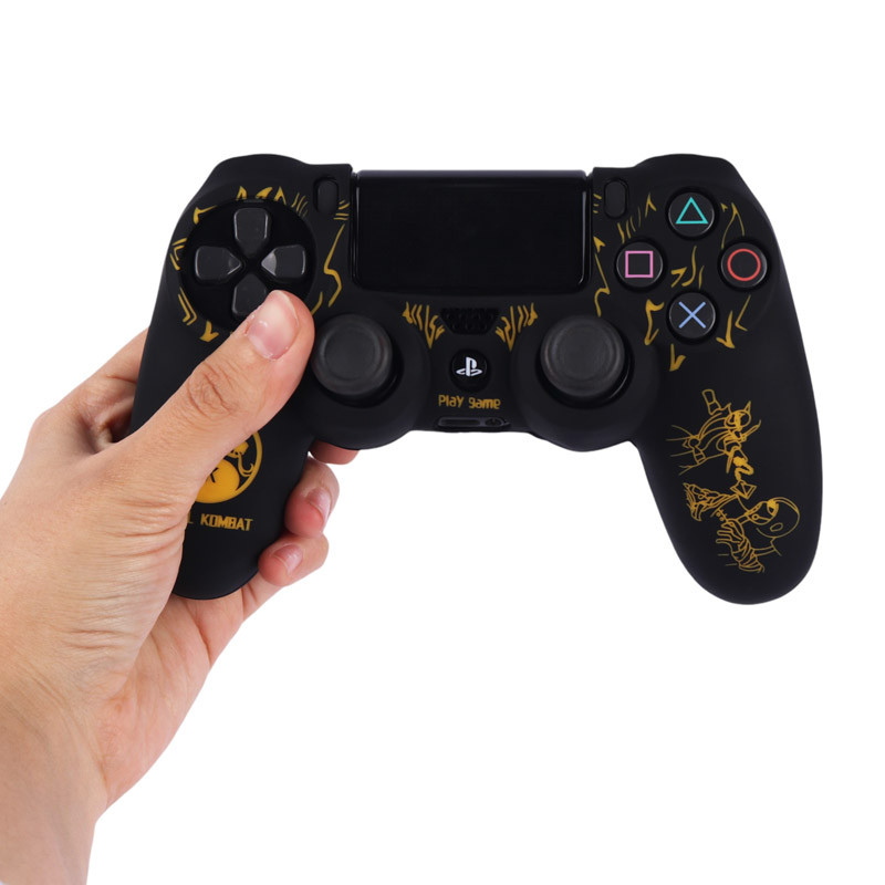 روکش دسته بازی PS4 طرح Mortal Kombat مشکی زرد
