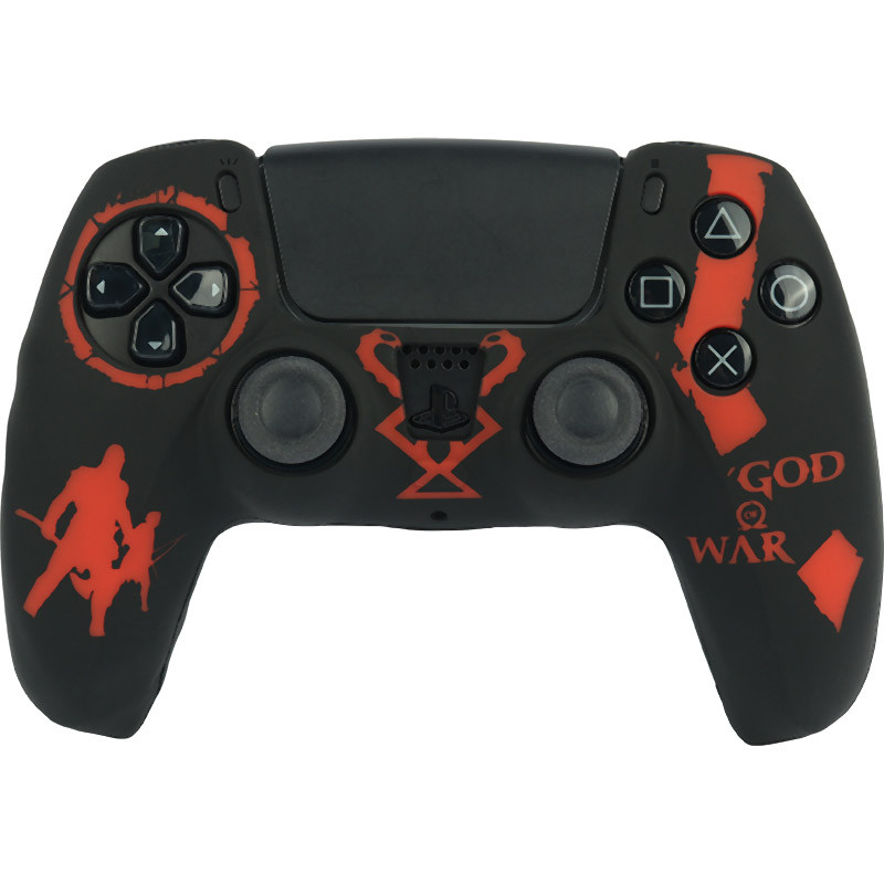 روکش دسته بازی PS5 طرح God Of War زمینه مشکی قرمز