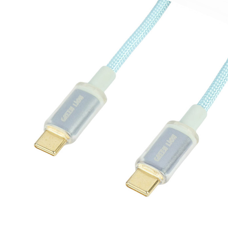 کابل تبدیل فست شارژ Green Lion GNTPTGH60CTCBK Type-C To Type-C PD 60W 1m